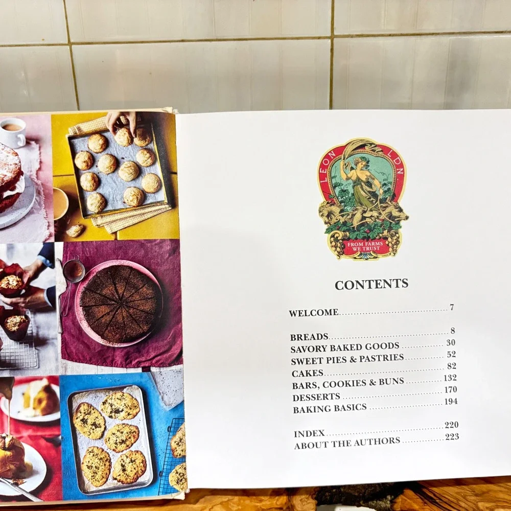 LEON Happy Baking Claire Ptak Henry Dimbleby Hardcover2019 Review Copy Press Kit